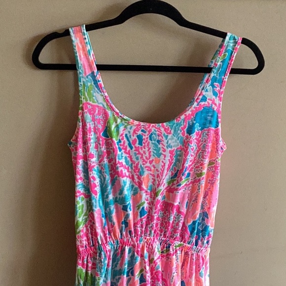 Lilly Pulitzer Holy Grail Tria Maxi in Turquoise Let’s Cha Cha, Size Small. - Picture 13 of 15